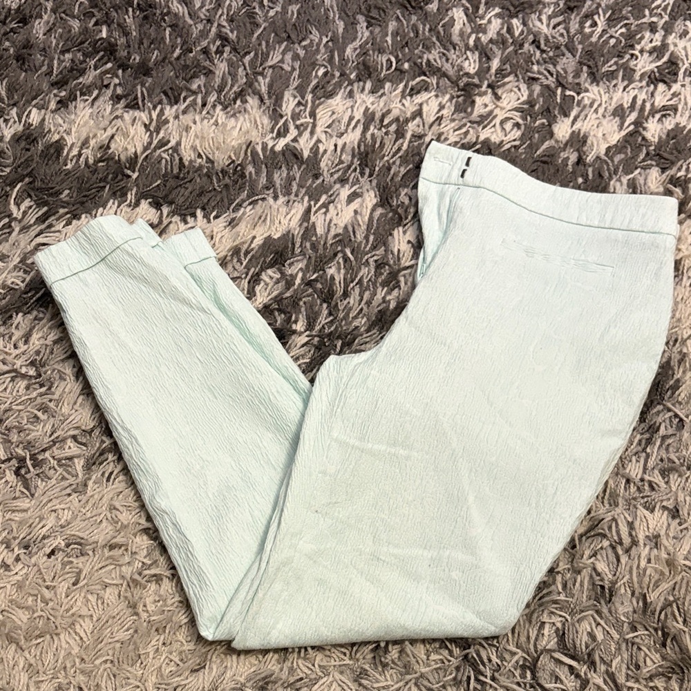 Attention Textured Light Blue Pants